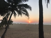 Zonsondergang in Negombo