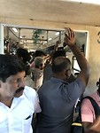 Volle trein op weg naar Colombo