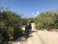 Ploeteren door het mulle zand
