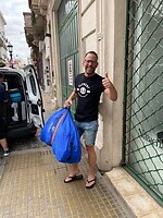 Blij met de gearriveerde bagage!