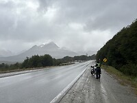 Regenpak aan
