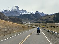We fietsen El Chalten binnen