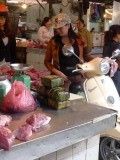 Shopping on a scooter