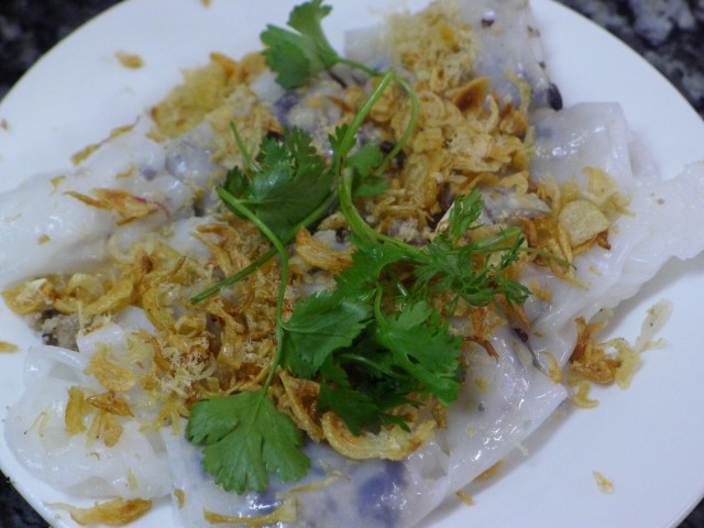 Street food rice pancakes