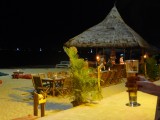 The beach from our table at night