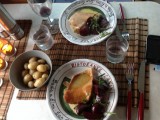 Smoked haddock with beet trot wild garlic from Bantry house and jersey potatoes