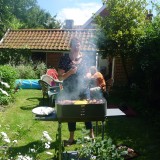 BBQ in Martha's Cottage garden