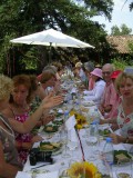 the long table my birthday the Gers