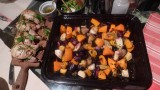 the Saturady evening diner quails and roasted vegetables DIVINE