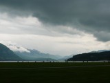 The storm approaches even got hale stones