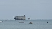 240910 Boyardville  zicht op Fort Boyard