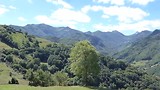 Zicht uit albergue Pajares.