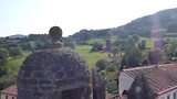 zicht vanaf kasteeltoren Salas (350m+).
