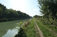 Lang stuk langs kanaal, gelukkig ook fraaie landwegen
