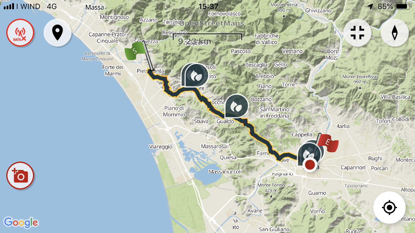 Etappe 55: Pietrasanta - Lucca 35km