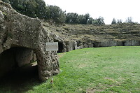 Oudste amfitheater ooit gevonden in Sutri. Etruskisch.