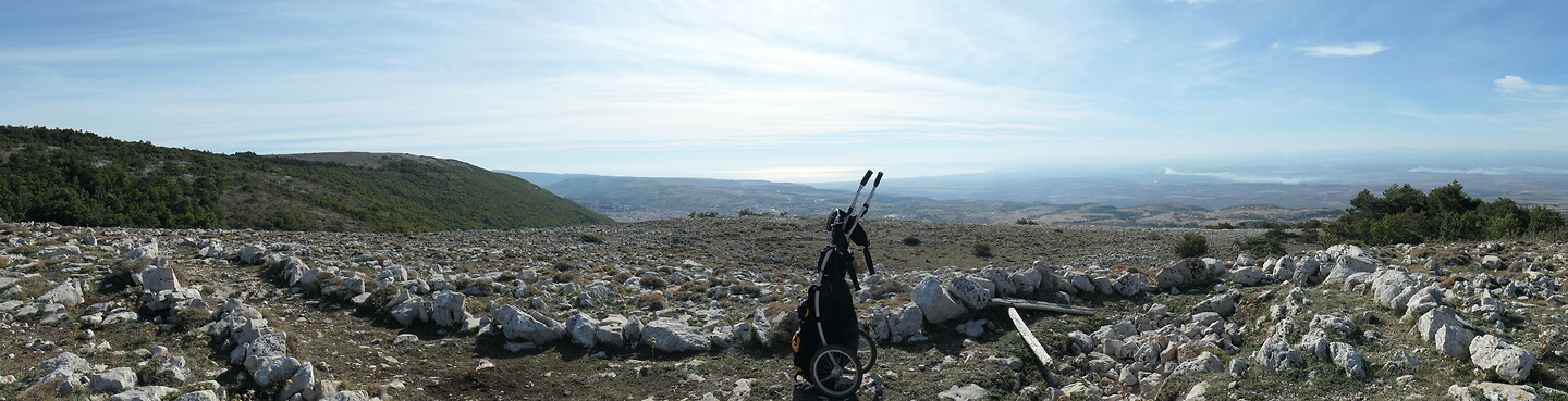 Panorama op de berg