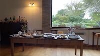 Ontbijttafel.