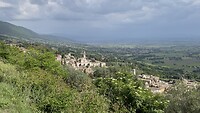 Uitzicht op Assisi.