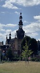 Aparte kerktoren in Comines (Frankrijk, niet geweest ligt aan overzijde van de Leie).
