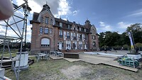 Casino nabij Balen. Wordt nu een soort wijkcentrum