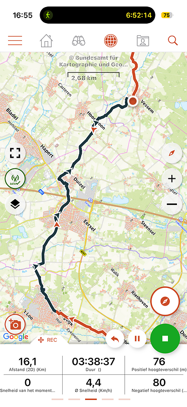 Peerkepad etappe 6 Bergeijk-Vessem 15km.