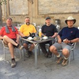Het wandelclubje van de eerste dagen in ruste