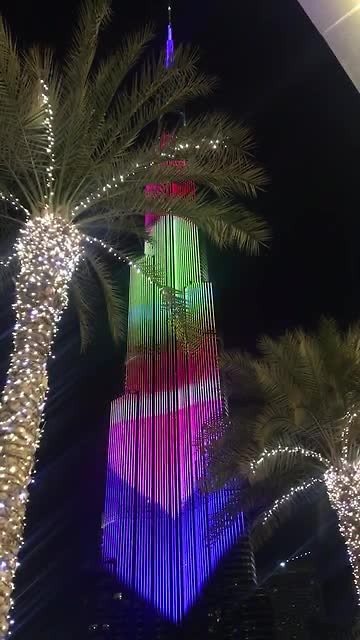en tijdens het toetje een lichtshow