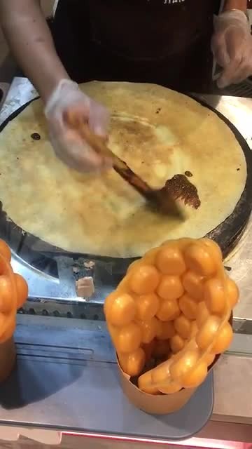 Avondeten wordt gemaakt. Chinese pannenkoek