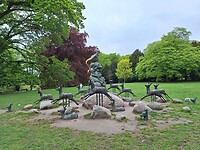 Sculptuur In het park in Malmö
