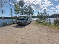 Camperplek voor vannacht.