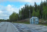 Eigentijds hokje langs de snelweg