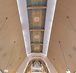 Plafond van het Lutherse kerkje