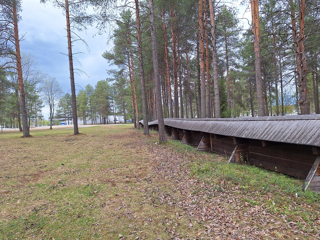 Omheining van de begraafplaats in Sodankylå