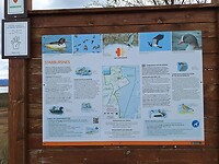 Overzichtsbord van de fjord