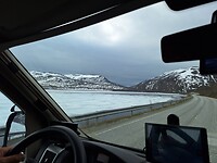 Bevroren meer, op weg naarAlta