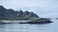 Uitzicht vanaf de camperplek in Andenes