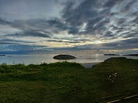 Prachtig uitzicht savonds om 23.45.