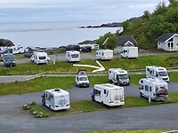 Onze camperplek in Moskenes