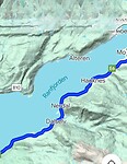 Fjord langs de route
