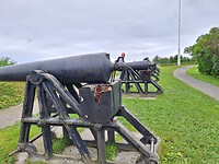 Op de vestingsmuur