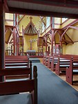 Interieur van de kerk ernaast