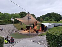 Muziektheater in het park