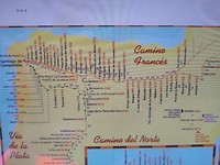 Route naar Santiago