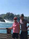 Even op de foto bij Rheinfall, de grootste waterval van Europa