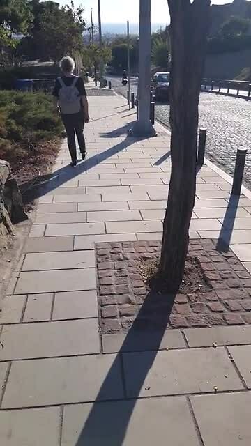 Afdaling naar benedenstad