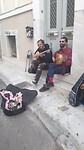 Veel muzikanten in de Plaka