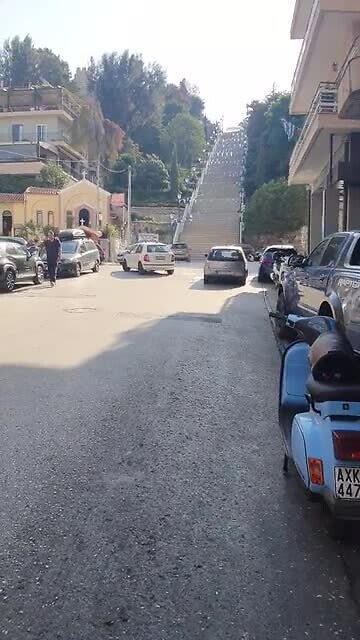 De trap naar Patras Castle