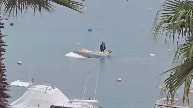 Gezonken speedboot
