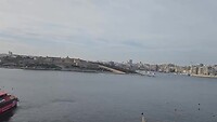 Uitzicht over de baai van Valletta